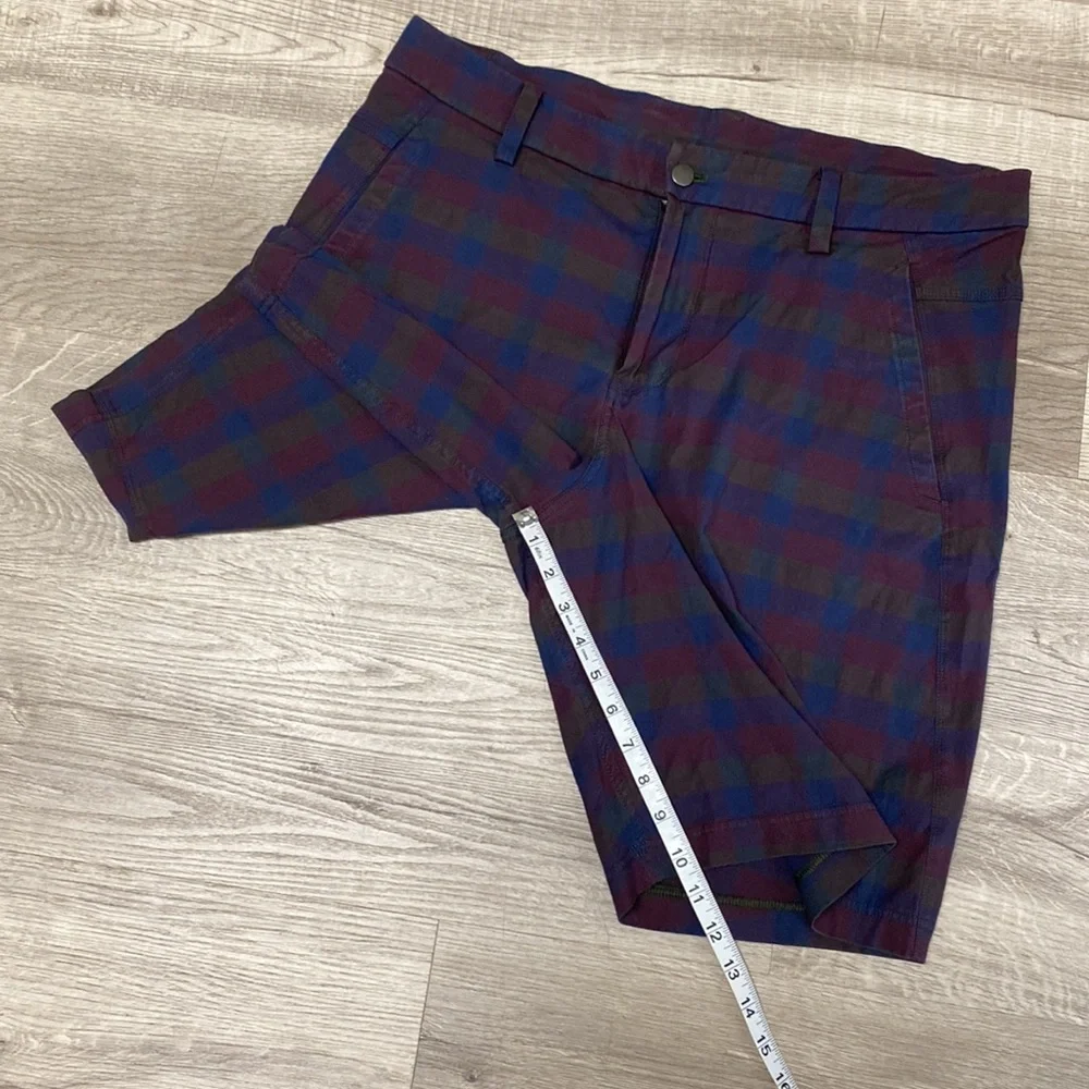 Lululemon Plaid Stretch Commission Shorts